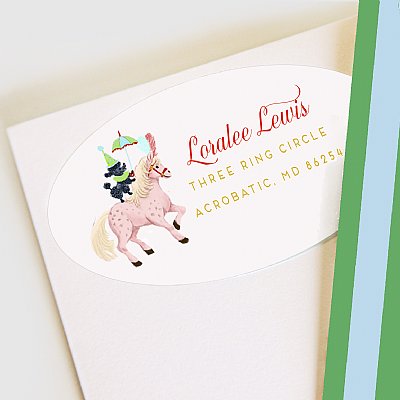 Circus Dog & Pony Collection Address Labels