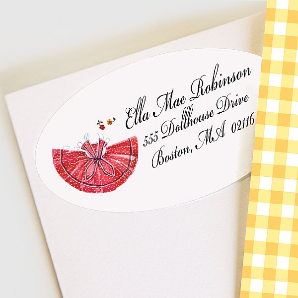 Paper Doll Address Labels