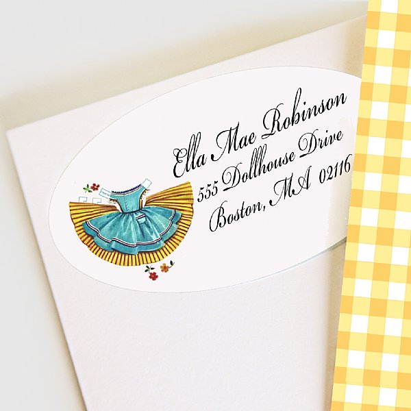 Paper Doll Address Labels