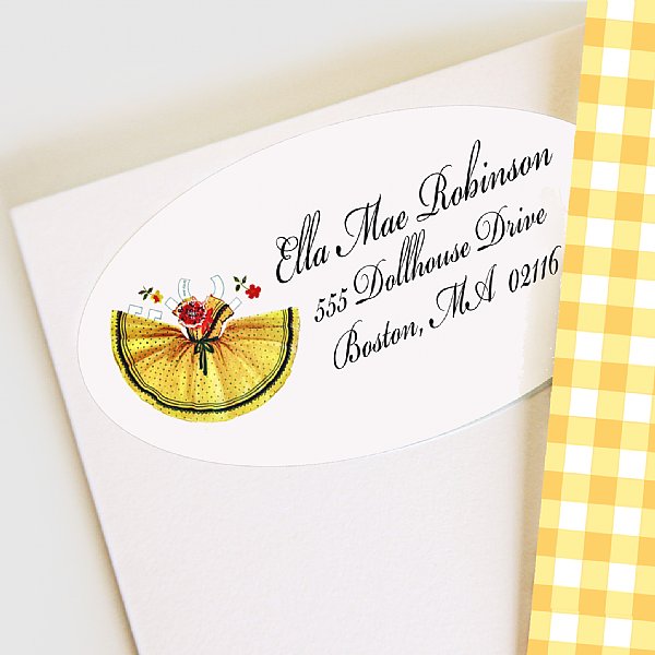 Paper Doll Address Labels