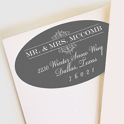 Noel Collection Address Labels (Grey)