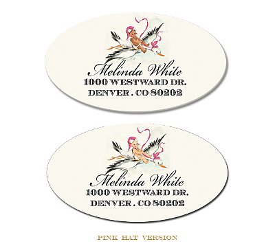 Incoming Oval Address Labels (Brown Skin Tone)