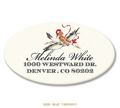 Incoming Oval Address Labels (Brown Skin Tone)
