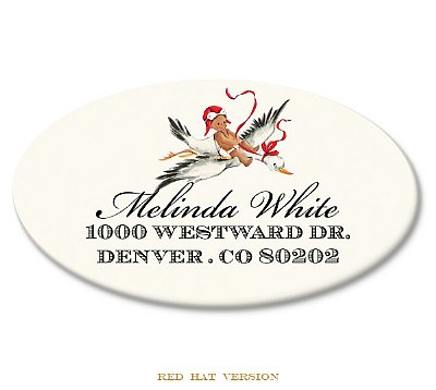 Incoming Oval Address Labels (Fair Skin Tone)