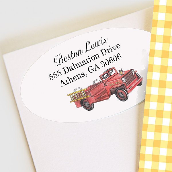 Fireman Address Labels