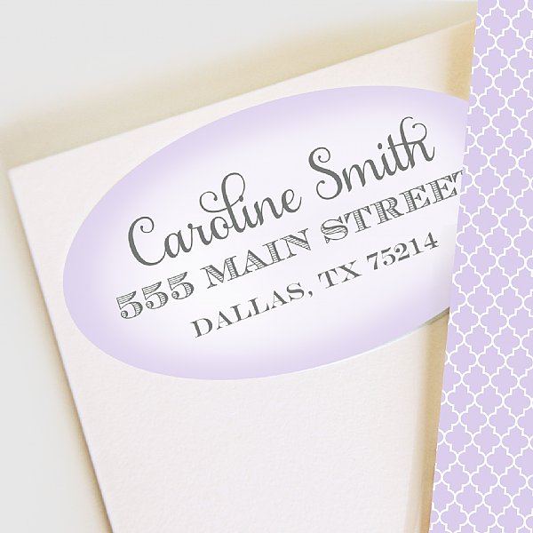 Smocked Purple Address Labels