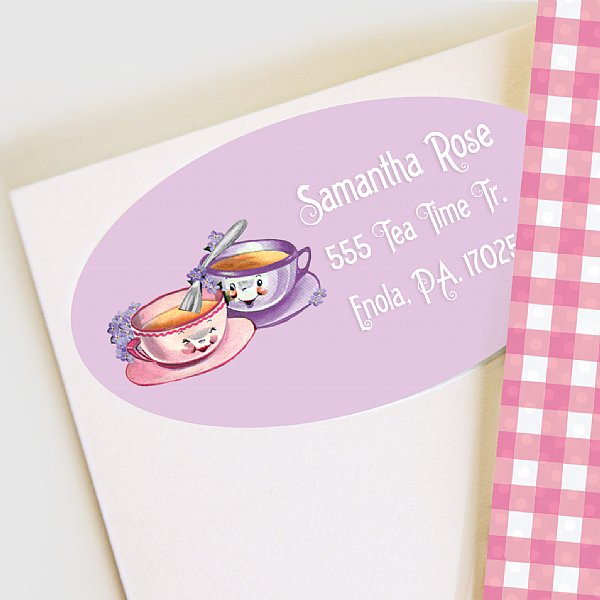 Tea Party Address Labels