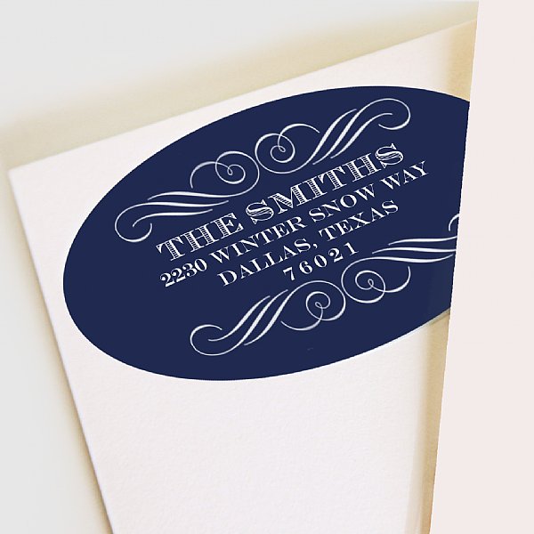 Most Wonderful Time Address Labels (Navy)