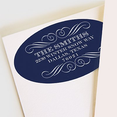 Most Wonderful Time Address Labels (Navy)