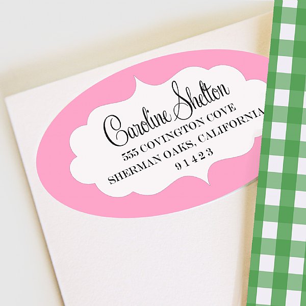 Naughy & Nice Address Labels (Pink)