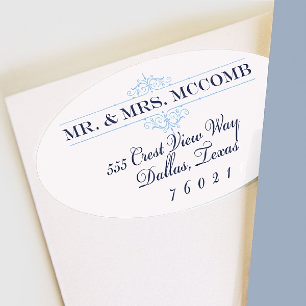 Noel Collection Address Labels (Blue)