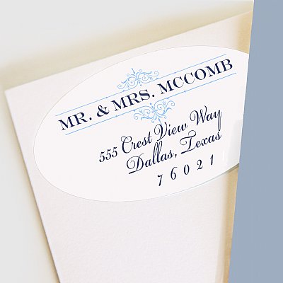 Noel Collection Address Labels (Blue)