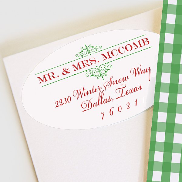 Noel Collection Address Labels (Red & Green)