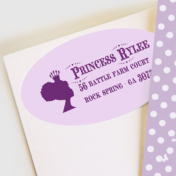Once Upon a Time Address Labels (Purple)