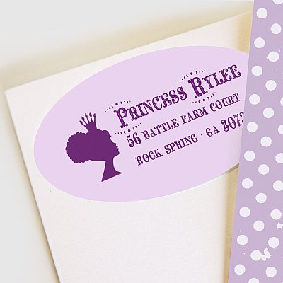 Once Upon a Time Address Labels (Purple)