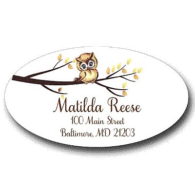 Owl Address Labels