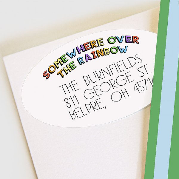 Rainbow Address Labels