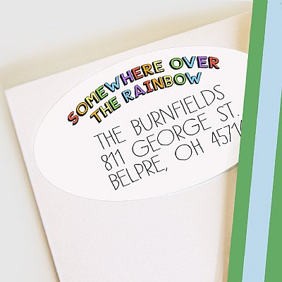 Rainbow Address Labels