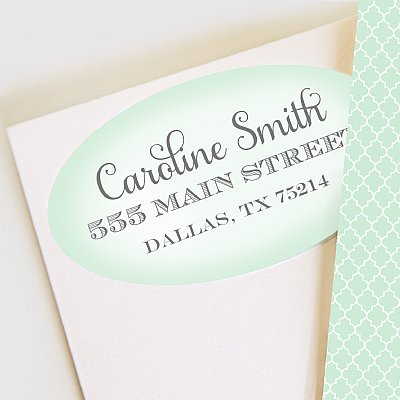 Smocked Mint Address Labels