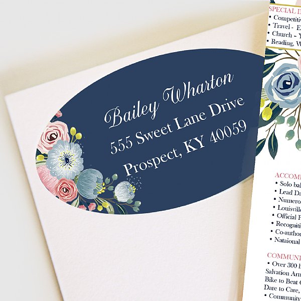 Southern Floral Address Labels