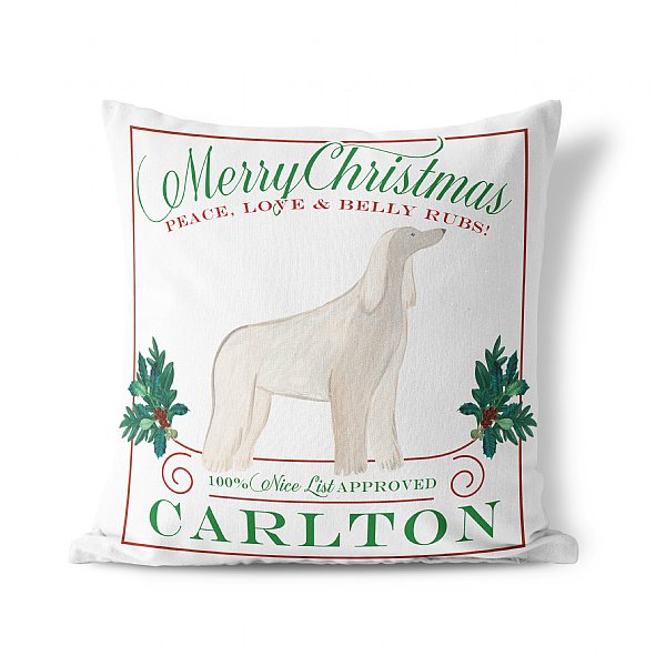 Personalized Christmas Dog Pillow