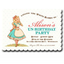 Pastel Alice In Wonderland Invitation