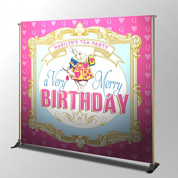 Alice in Wonderland Backdrop Sign (Digital Download)