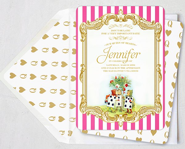 Alice in Wonderland Invitation