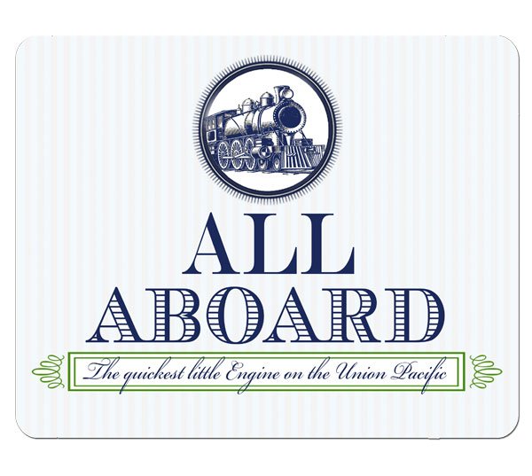 All Aboard Event Sign 8x10 