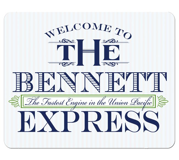 All Aboard 8x10 Birthday Express Sign