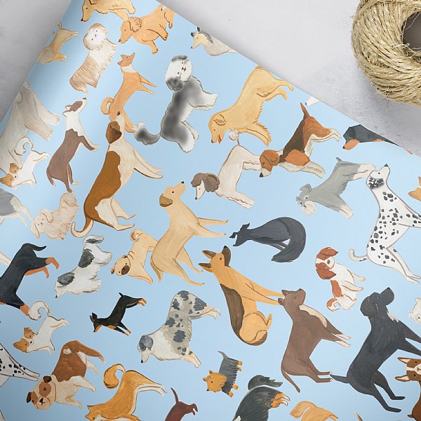 All Dogs Gift Wrap (Blue)