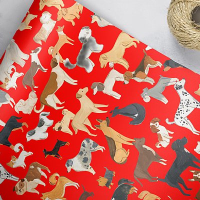 All Dogs Gift Wrap (Red)