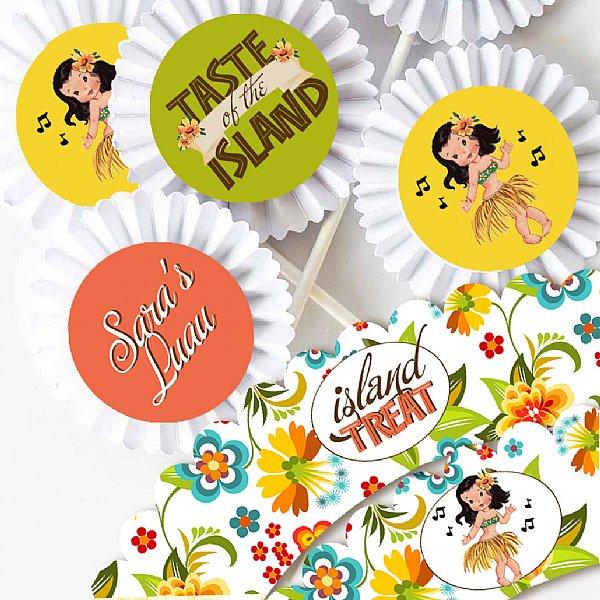 Aloha Girl Cupcake Kit