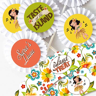 Aloha Girl Cupcake Kit