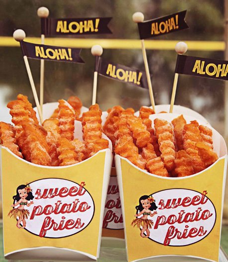 Aloha Girl French Fry Containers 