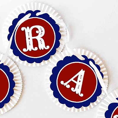 American Picnic Rosette Banner