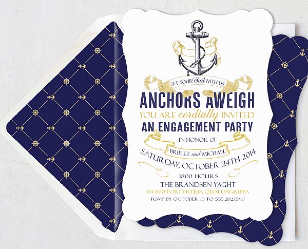 Anchors Aweigh Invitations