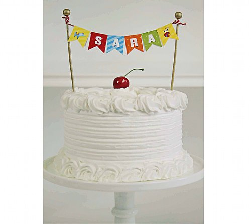 Animals on Parade Cake Bunting Banner