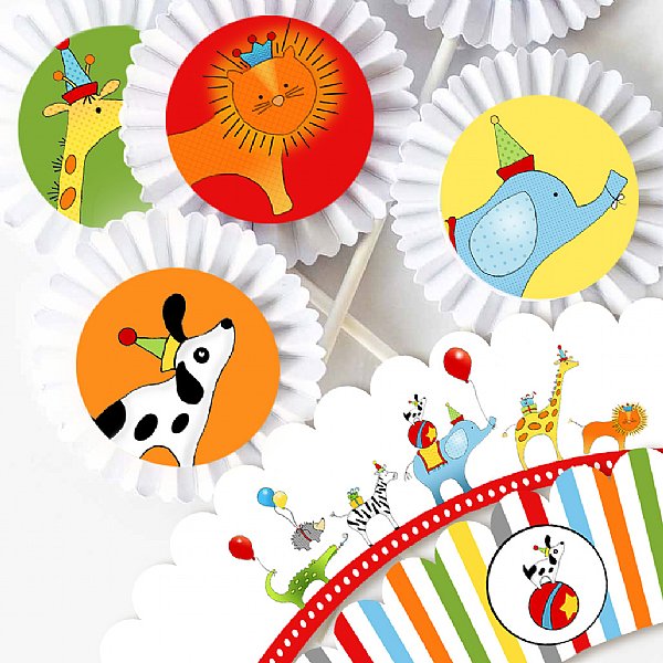 Animals on Parade Cupcake Kit