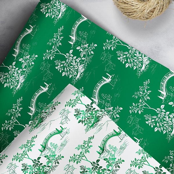 Anji Chintz Gift Wrap Collection (Green) 