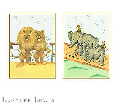 Noah's Ark Set of 6 Art Prints