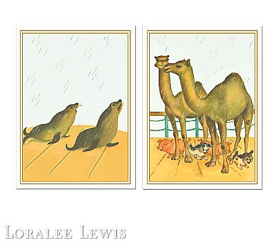 Noah's Ark Set of 6 Art Prints