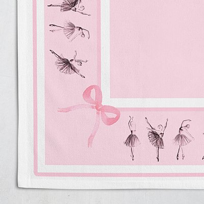 Ballet Dancer Silhouettes Tablecloth