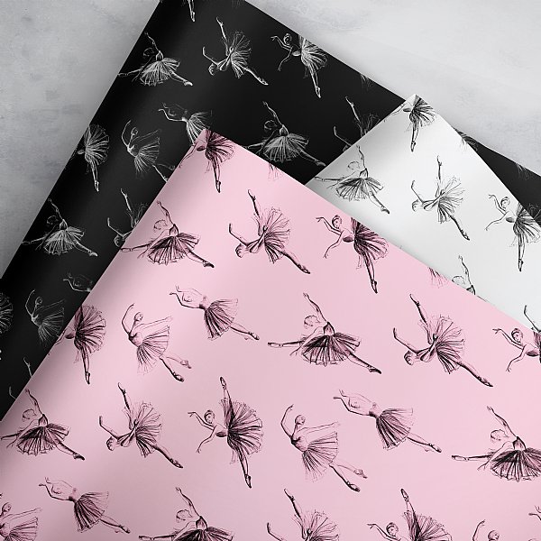 Dancing Ballet Silhouettes Gift Wrap Collection