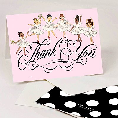  Ballerinas Collection Thank You Notes