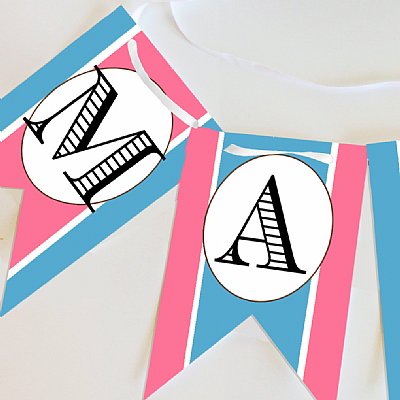 Sweetie Swim Cap Double Pennant Banner