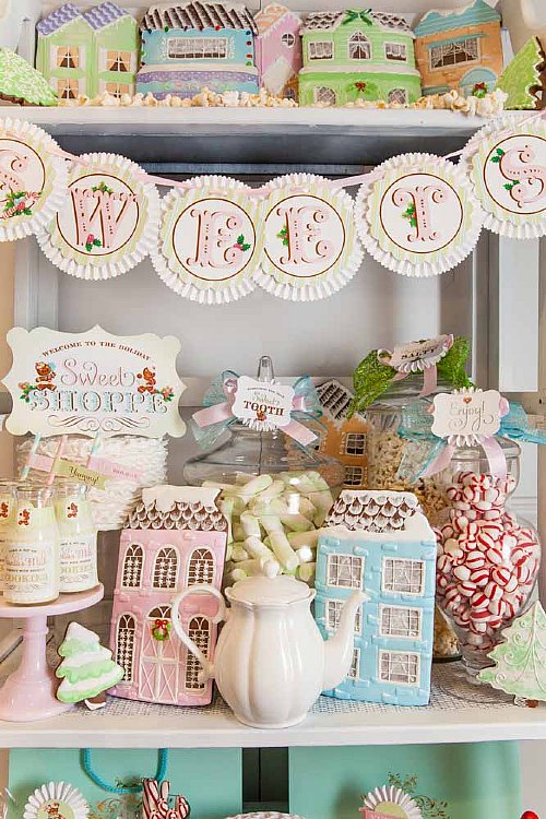 "Sweets" Sweet Holiday Rosette Banner