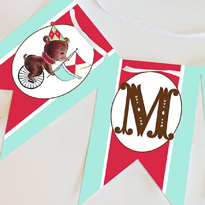 Teddy Bear Picnic Double Pennant Banner