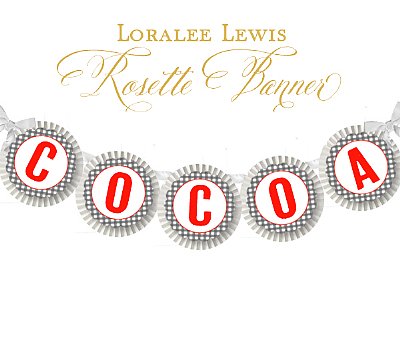 Hot Cocoa Rosette Banner