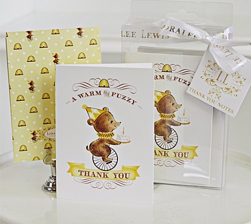 Birthday Bear Thank You Notes